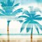 Beachscape Palms III Poster Print by Michael Mullan - Item # VARPDX23154